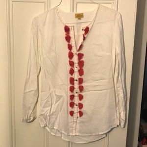 White Tunic with Fringe